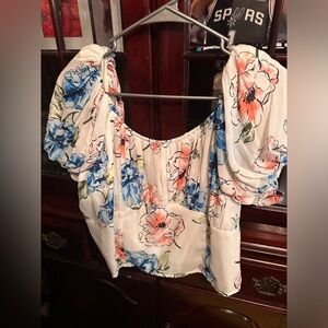 Xl floral crop top